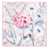 Elegant Floral Print Silk Square Scarves - Image 2
