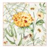 Elegant Floral Print Silk Square Scarves - Image 3