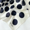 Fashion Dot Print Neck100% Silk Scarf - Image 3