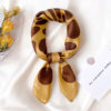 Fashion Dot Print Neck100% Silk Scarf - Image 10