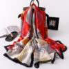 Fashion Floral Printed Silk Scarves - Image 3