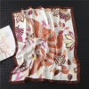 Fashion Floral Silk Square Scarf - Image 7