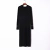 Fashion Long Sleeve Slim Sexy Split Body Con Casual Sweater Dress - Image 6