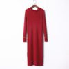 Fashion Long Sleeve Slim Sexy Split Body Con Casual Sweater Dress - Image 8