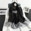Fashion Luxury Striped Silk Scarf - Image 6