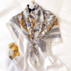 Fashion Print Square Silk Scarf - Image 2