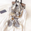 Fashion Print Square Silk Scarf - Image 3