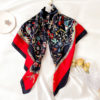Fashion Print Square Silk Scarf - Image 5