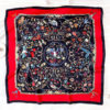 Fashion Print Square Silk Scarf - Image 7
