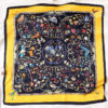 Fashion Print Square Silk Scarf - Image 10