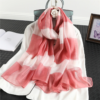 Fashion Silk Wool Striped Scarf - Image 5