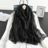 Fashion Striped Silk Long Scarves - Image 4