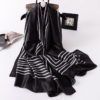 Fashion Striped Silk Scarves - Image 13