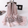 Fashion Striped Silk Scarves - Image 9