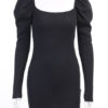 Gothic Jewel Neck Backless Sexy Long Sleeves Pencil Bodycon Dresses - Image 10