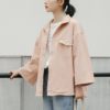 Harajuku Streetwear Solid Turn Down Collar Pockets Coat - Image 9