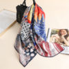 High Quality Twill Silk Cartoon Print Scarf