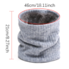 Knit Ring Neck Warm Scarf - Image 6