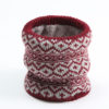 Knitted Print Ring Neck Snood Scarf