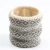 Knitted Print Ring Neck Snood Scarf - Image 3
