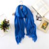 Large Size Solid Cotton Scarf - Image 8