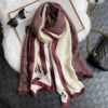 Letter Striped Print Warm Scarf