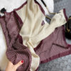 Letter Striped Print Warm Scarf - Image 2
