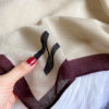 Letter Striped Print Warm Scarf - Image 5