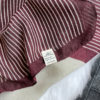 Letter Striped Print Warm Scarf - Image 7