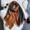 Letter Striped Print Warm Scarf - Image 9