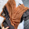 Letter Striped Print Warm Scarf - Image 10