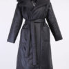 Long Pockets Lace Up Long Sleeves Casual Hooded Coat Outerwear - Image 7