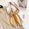 Long Silk Floral Print Neck Scarves - Image 6