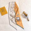 Long Silk Floral Print Neck Scarves - Image 8
