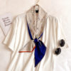 Long Silk Floral Print Neck Scarves - Image 9