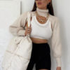 Long Sleeves Turn Collar Acrylic Sweaters - Image 4