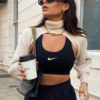 Long Sleeves Turn Collar Acrylic Sweaters - Image 5