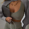 Long Sleeves Turn Collar Acrylic Sweaters - Image 6