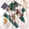 Luxury 100% Silk Printed Square Scarves - Image 3