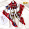Luxury 100% Silk Printed Square Scarves - Image 6