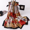 Luxury Brand Printed Silk Scarves - Image 12