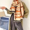 Luxury Chain Print Thick Warm Stole