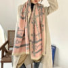 Luxury Chain Print Thick Warm Stole - Image 12