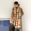 Luxury Chain Print Thick Warm Stole - Image 3