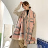 Luxury Chain Print Thick Warm Stole - Image 9