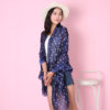 Luxury brand floral print soft scarves
