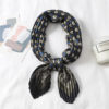 New Design Crinkle Dot Print Silk Scarf - Image 4
