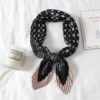 New Design Crinkle Dot Print Silk Scarf - Image 5