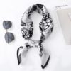 New Silk Square Neck Floral Print Scarf