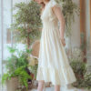 Nightdress Pajamas V-Neck Short Sleeves Cotton Sleepwear - Image 3